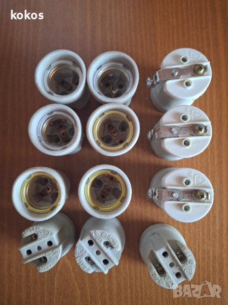 Фасунки порцеланови - 12 броя, използвани, снимка 1