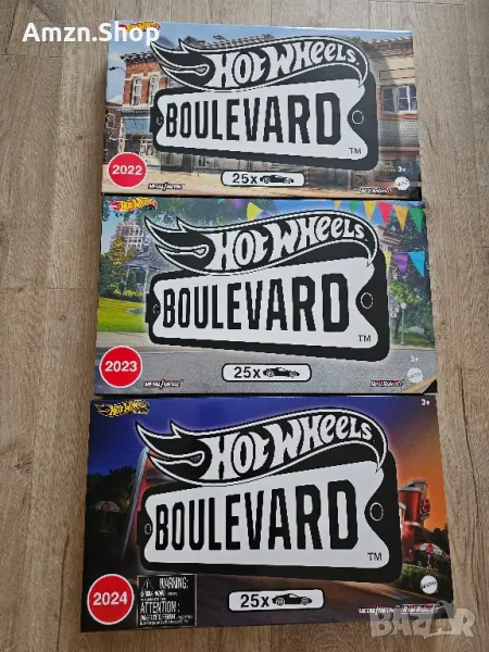 Hot Wheels Boulevard комплект 25 Premium коли 1:64 ексклузивно за US, снимка 1