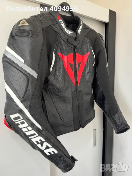 Кожено мото яке DAINESE размер 50, снимка 1