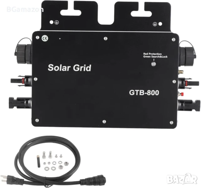Gtb-800w Микро слънчев инвертор Инвертор за свързване на слънчеви панели GTB 800w, водоустойчив IP65, снимка 1