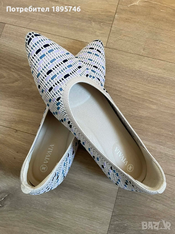 Vivaia пантофки с остър връх - Vivaia Pointed-Toe Ballet Flats(Aria 5), снимка 1