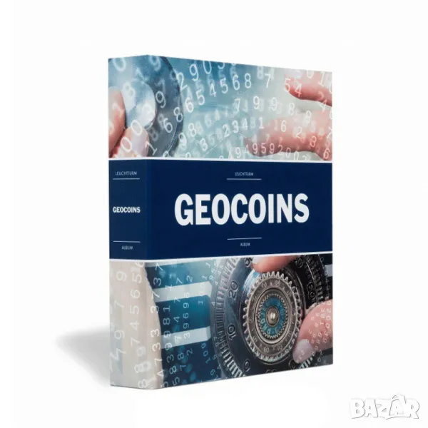 Албум за монети GEOCOINS с 5 листа за големи монети до 55 мм , снимка 1