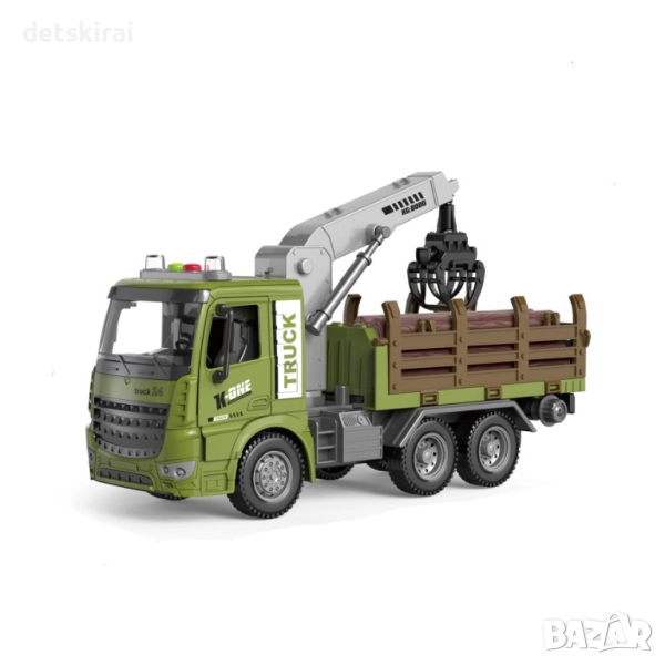 Камион с дървени трупи и звукови и светлинни ефекти, снимка 1