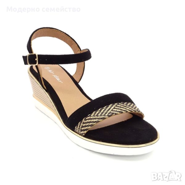 Дамски сандали на платформа модел: W088117 black , снимка 1