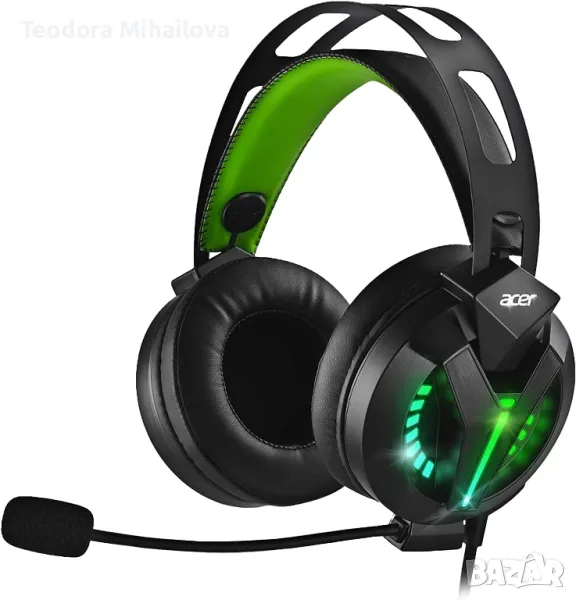 ACER COLOSSAL-GH1200 ГЕЙМЪРСКИ СЛУШАЛКИ SURROUND 7.1 RGB МИКРОФОН, снимка 1