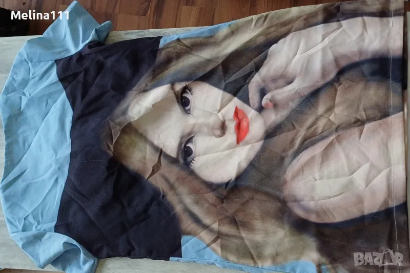 цветна рокля с щампа момиче, снимка 1