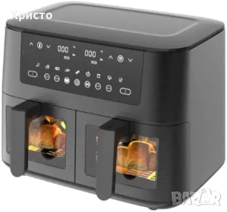 Air fryer Двоен фритюрник  с горещ въздух Dual Air Fryer model AF2-40D06, снимка 1