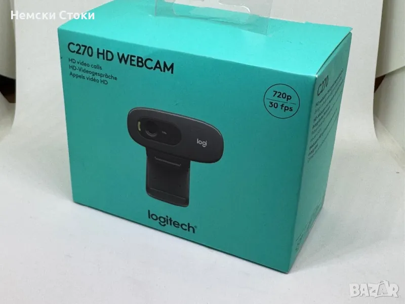 Уеб камера с микрофон LOGITECH C270, 720P, USB2.0, снимка 1