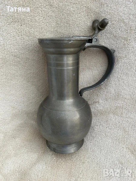 Кана от калай 0,5л , снимка 1