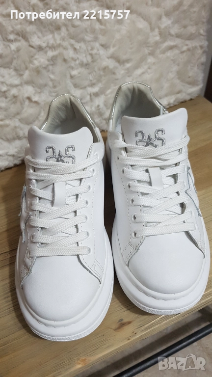 Маратонки от естествена кожа.Италия, снимка 1