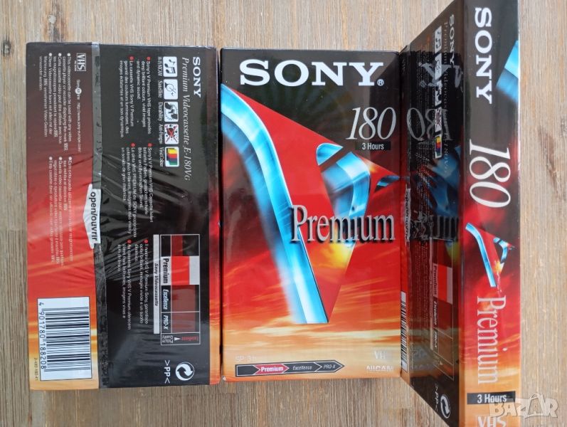 Sony Premium 240/ 180 VHS видео касети OVP чисто нови, снимка 1