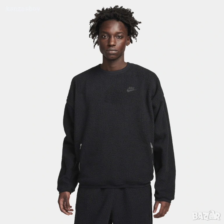 Nike Club Fleece Men's Winterized Crew - мъжка шерпа блуза С, снимка 1