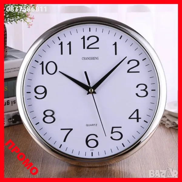 █▬█ █ ▀█▀ КАЧЕСТВЕН СТЕНЕН ЧАСОВНИК С БЕЗШУМЕН ПЛАВЕН МЕХАНИЗЪМ. СТЕННИ ЧАСОВНИЦИ STENEN CHASOWNIK, снимка 1