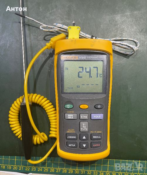 FLUKE 54 II B контактен цифров термометър с 2 сонди, снимка 1