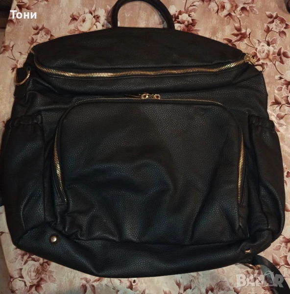 Нова Кожена Голяма Дамска Раница , снимка 1