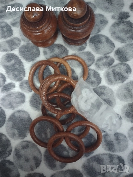 комплект за дървен корниз, снимка 1