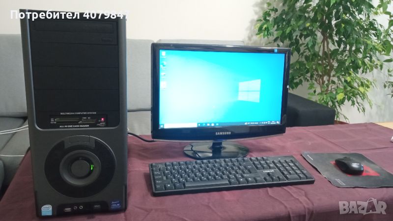 Бюджетен геймърски компютър i5-4590+GTX 650TI + 19 инча монитор, снимка 1
