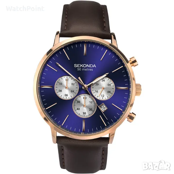 Мъжки часовник Sekonda Classic Dual-Time Chronograph - S-1658.00, снимка 1