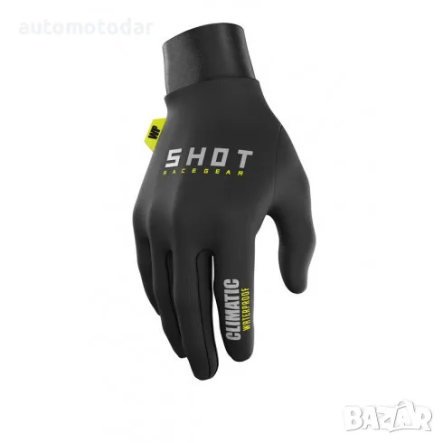 Мотокрос/Водоустойчиви ръкавици SHOT Climatic 3.0 Black/Neon Yellow, снимка 1