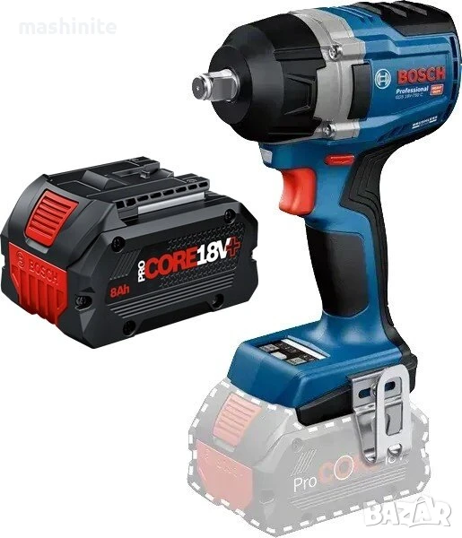 Акумулаторен ударен гайковерт безчетков GDS 18V-750 C 1xProCORE 8.0Ah+ Bosch, снимка 1