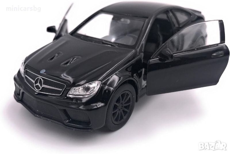 1:34 Метални колички: Mercedes-Benz C63 AMG Coupe Black Series, снимка 1