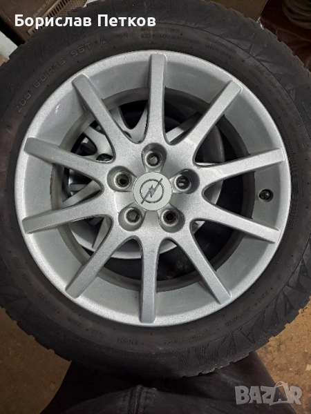 Продавам алуминиеви джанти със зимни гуми 5/110/16, снимка 1