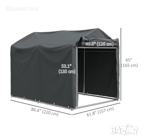 Външен навес за съхранение 220 х 157, снимка 2 - Други стоки за дома - 52771812