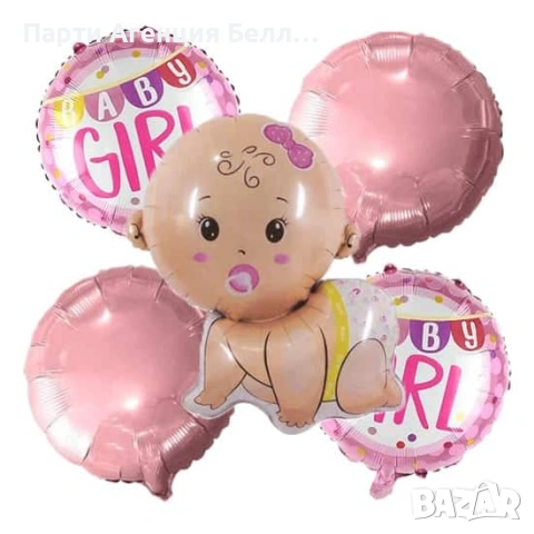 Балони комплект за посрещане на бебе, снимка 18 - Други услуги - 53562311