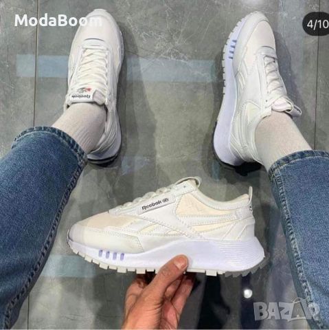 🔝Reebok стилни мъжки бели маратонки🔝, снимка 1 - Маратонки - 46545214