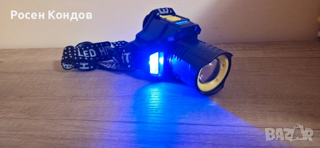 LED МОЩЕН ЧЕЛНИК акумулаторен, снимка 7 - Къмпинг осветление - 53957830