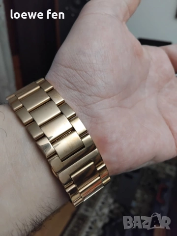 Esprit Rose Gold - rolex breitling style - неръждаема стомана с покритие розово злато !, снимка 9 - Мъжки - 53049278