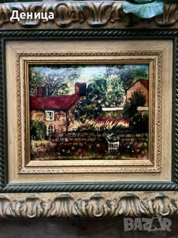 Прекрасна♥️ Картина върху ламарина Предполагам, че е репродукция и е щампа , снимка 6 - Картини - 53332136