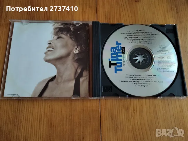 TINA TURNER - SIMPLY THE BEST 10лв оригинален диск, снимка 2 - CD дискове - 48262530