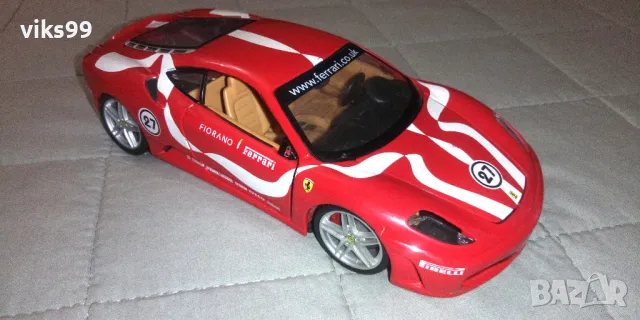 Ferrari F430 Fiorano Bburago - Мащаб 1:24, снимка 7 - Колекции - 48480619