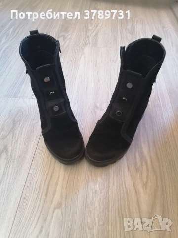 Зимни боти естествен велур, снимка 5 - Дамски боти - 54186350