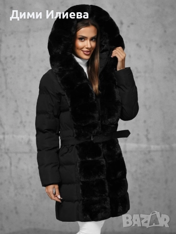 Дамско зимно яке а пух 