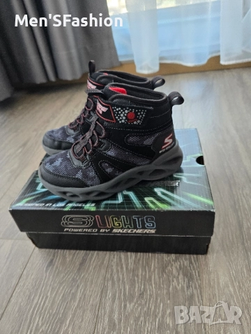 Skechers Lights - светещи боти обувки, снимка 3 - Детски маратонки - 51815955