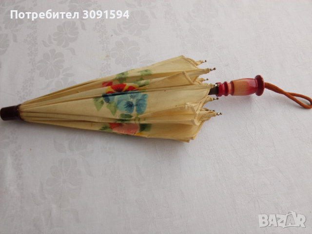 Стар дамски чадър 1900-1920г, снимка 7 - Други ценни предмети - 44970209