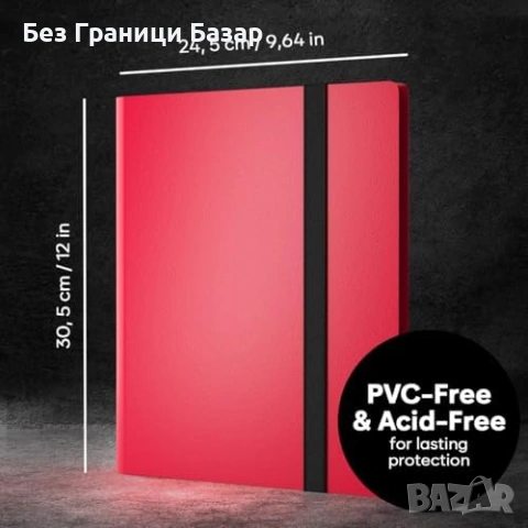 Нов Класьор за карти 360 места 9 джоба странично зареждане черен органайзер , снимка 5 - Други - 54046909