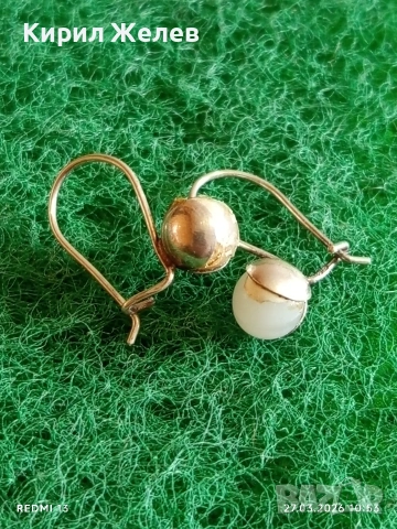 Нежни финни сребърни обеци с перли стил и елегантност 52942, снимка 5 - Обеци - 53993695