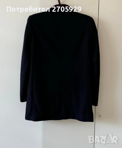 Тъмно синьо вълнено сако/блейзър Bimba Y Lola, размер 38, снимка 6 - Сака - 52220105