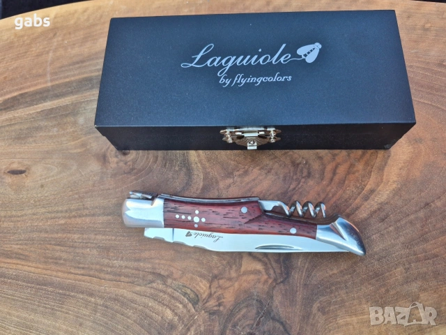 Сгъваем джобен нож Laguiole by Flyingcolore с тирбушон, снимка 9 - Ножове - 53135520