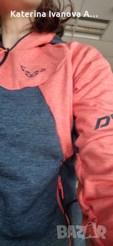 Dynafit – Дамски термо полар с качулка L отговаря по-скоро на M, снимка 5 - Зимни спортове - 53093080