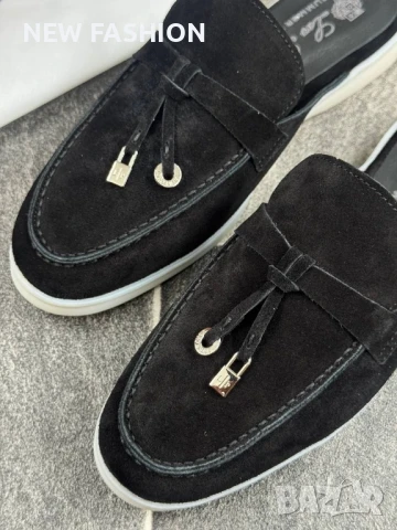 Дамски Чехли - Естествен Велур ✨Loro Piana, снимка 10 - Чехли - 50985511