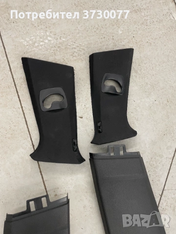 BMW F10 интериор черен B колона странични панели, снимка 2 - Части - 53330579