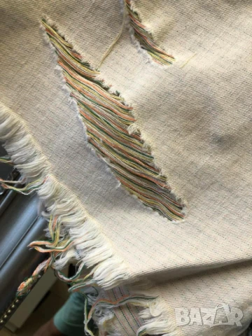 ⚜️Къси дънкови панталонки с накъсан ефект и шарена нишка  , снимка 3 - Къси панталони и бермуди - 50690828