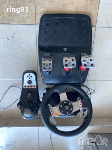 Logitech G27 driving wheel PC/PS2/PS3, снимка 2 - Джойстици и геймпадове - 45222187