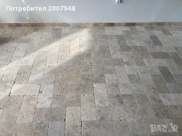 ПРОМОЦИЯ Травертин 3 см - 24 Евро кв.м с ДДС. 40х20 и 20/20 за външна настилка, снимка 2 - Облицовки - 40636963