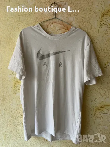 Nike оригинална бяла мъжка тениска М размер 100% памук 🤍, снимка 1 - Тениски - 46982195