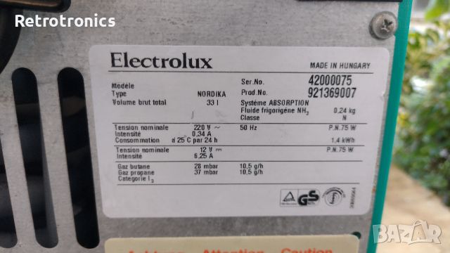 Electrolux  Gas / 12 V DC / 230 V /, снимка 11 - Хладилни чанти - 46717596